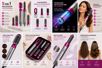 GlowStyle Pro™ 5 en 1 – Seca, Riza, Alisa y Elimina el Frizz en Minutos