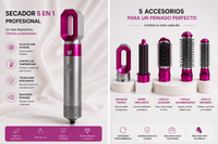 GlowStyle Pro™ 5 en 1 – Seca, Riza, Alisa y Elimina el Frizz en Minutos