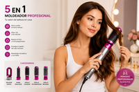GlowStyle Pro™ 5 en 1 – Seca, Riza, Alisa y Elimina el Frizz en Minutos